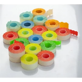 Árazógépszalag, 22x12 mm, citrom