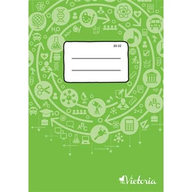 Füzet, tűzött, A5, sima, 32 lap, VICTORIA Circle "20-32"