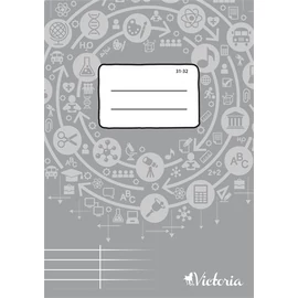 Füzet, tűzött, A5, szótár, 32 lap, VICTORIA Circle "31-32"