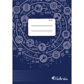 Füzet, tűzött, A4, vonalas, 32 lap, VICTORIA Circle "81-32"