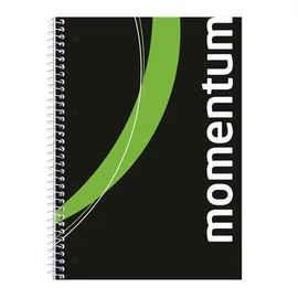 Spirálfüzet, A4, sima, 90 lap, perforált, lyukasztott, VICTORIA, "Momentum"