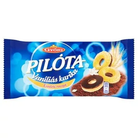 Vaníliás karika, 300 g, GYŐRI " Pilóta", étcsokoládés