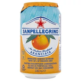 Üdítőital, szénsavas, 0,33 l, SAN PELLEGRINO, narancs