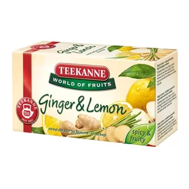 Gyümölcstea, 20x1,75 g, TEEKANNE "World of Fruits", gyömbér-citrom