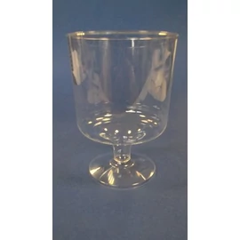 Borospohár, műanyag, 10 cl, víztiszta