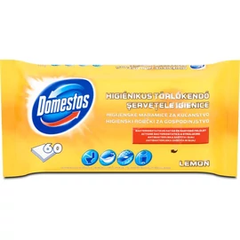 Nedves törlőkendő, 60 db, DOMESTOS "citrom"
