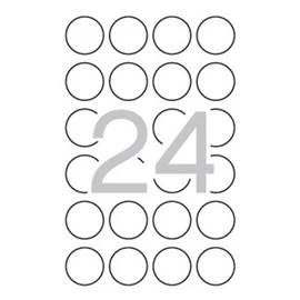 Etikett, 40 mm kör, biztonsági, APLI, 240 etikett/csomag