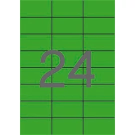 Etikett, 70x37 mm, színes, APLI, zöld, 2400 etikett/csomag