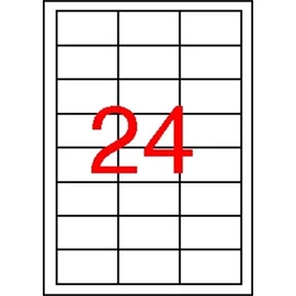 Etikett, 64,6x33,8 mm, poliészter, időjárásálló, APLI, 2400 etikett/csomag