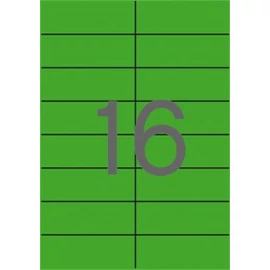 Etikett, 105x37 mm, színes, APLI, zöld 1600 etikett/csomag