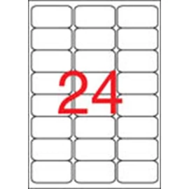 Etikett, univerzális, 64x33,9 mm, kerekített sarkú, APLI, 2400 etikett/csomag