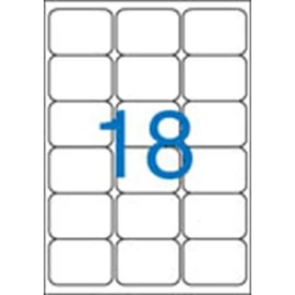 Etikett, univerzális, 63,5x46,6 mm, kerekített sarkú, VICTORIA, 1800 etikett/csomag