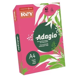 Másolópapír, színes, A4, 80 g, REY "Adagio", intenzív fukszia