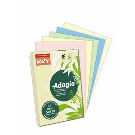 Másolópapír, színes, A4, 80 g, 5x100 lap, REY "Adagio", pasztell mix