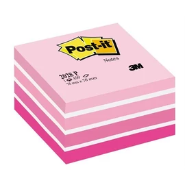 Öntapadó jegyzettömb, 76x76 mm, 450 lap, 3M POSTIT, aquarell pink