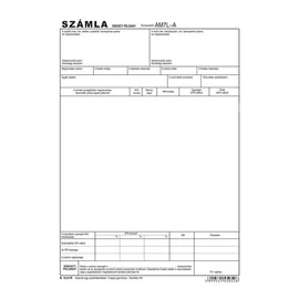 Nyomtatvány, *számlagarnitúra, áfa-részletezővel, 5 példány, A4, VICTORIA," B.10-01"