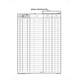 Nyomtatvány, időszaki pénztárjelentés, 25x4, A4, VICTORIA "B.13-21", 10 tömb/csomag