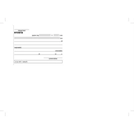 Nyomtatvány, nyugta átvételi elismervény, 50x3, A6, VICTORIA "B.13-67", 10 tömb/csomag