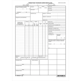 Nyomtatvány, nemzetközi tehergépjármű menetlevél, A3, VICTORIA "B.7300-237"