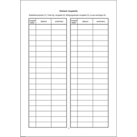 Nyomtatvány, egészségügyi kiskönyv, A6, VICTORIA "C.3151-2"