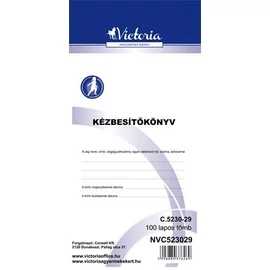 Nyomtatvány, kézbesítőkönyv, 100 lap, VICTORIA, "C.5230-29", 10 tömb/csomag