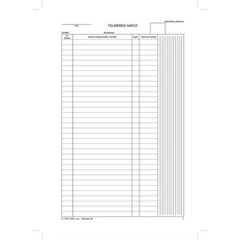 Nyomtatvány, felmérési napló, 25x5, A4, VICTORIA "D.7570-104", 10 tömb/csomag