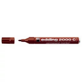Alkoholos marker, 1,5-3 mm, kúpos, EDDING "2000", barna