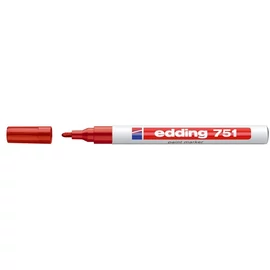 Lakkmarker, 1-2 mm, EDDING "751", piros