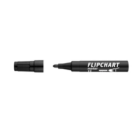 Flipchart marker, 1-3 mm, kúpos, ICO "Artip 11", fekete