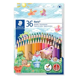 Színes ceruza készlet, hatszögletű, STAEDTLER "Noris Club", 36 különböző szín