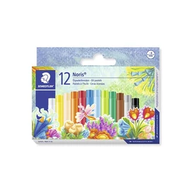 Olajpasztell kréta, STAEDTLER "Noris Club", 12 különböző szín
