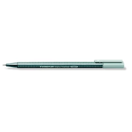 Tűfilc, 0,3 mm, STAEDTLER "Triplus", ezüstszürke