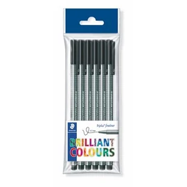 Tűfilc készlet, 0,3 mm, STAEDTLER "Triplus", fekete