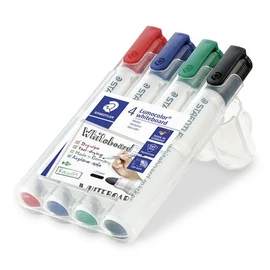 Táblamarker készlet, 2 mm, kúpos, STAEDTLER "Lumocolor 351", 4 különböző szín