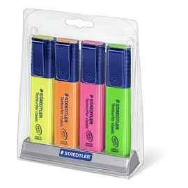 Szövegkiemelő készlet, 1-5 mm, asztali, STAEDTLER, 4 különböző szín