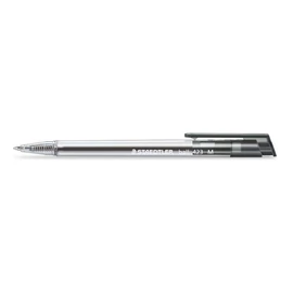 Golyóstoll, 0,5 mm, nyomógombos, STAEDTLER "Ball 423 M", fekete