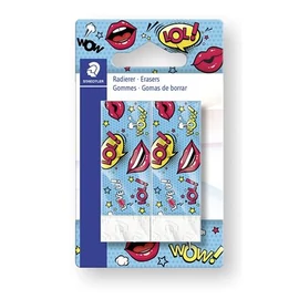 Radír, STAEDTLER, "Rasoplast Comic", vegyes minta