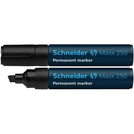 Alkoholos marker, 2-7 mm, vágott, SCHNEIDER "Maxx 250", fekete