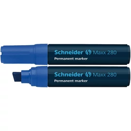 Alkoholos marker, 4-12 mm, vágott, SCHNEIDER "Maxx 280", kék