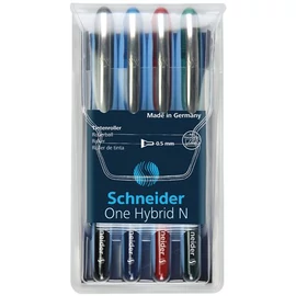 Rollertoll készlet, 0,5 mm, SCHNEIDER "One Hybrid N", 4 szín