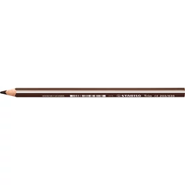 Színes ceruza, háromszögletű, vastag, STABILO "Trio", sötét barna