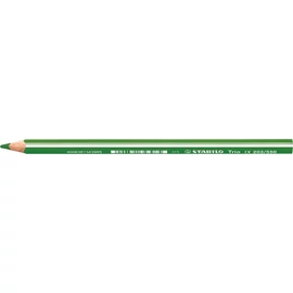 Színes ceruza, háromszögletű, vastag, STABILO  "Trio", világoszöld