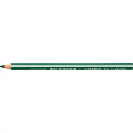 Színes ceruza, háromszögletű, vastag, STABILO "Trio", zöld