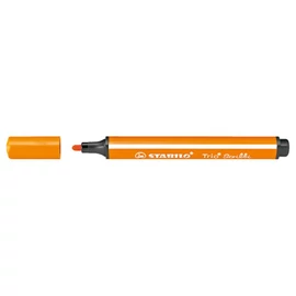 Filctoll, 1,5-2 mm, rugós hegy, STABILO "Trio Scribbi", narancssárga