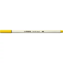 Ecsetirón, STABILO "Pen 68 brush", sárga