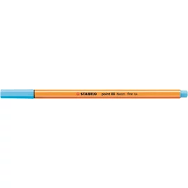 Tűfilc, 0,4 mm, STABILO "Point 88", neon kék