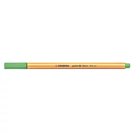 Tűfilc, 0,4 mm, STABILO "Point 88", neon zöld