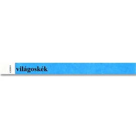 Karszalag, 3/4", tyvek, világos kék