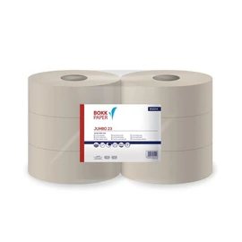 Toalettpapír, 1 rétegű, nagytekercses, 23 cm átmérő, LUCART, "Jumbo 23", törtfehér