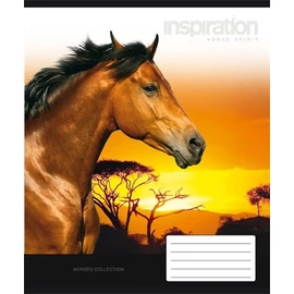 Füzet, tűzött, A5, vonalas, 32 lap, 1. osztály, UNIPAP "Lovak"